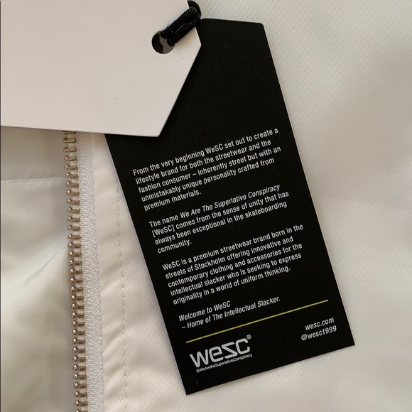 bomber jacket WESC. White L/XL ( Womens XL/XXL)  light camo L (XL) - Picture 7 of 8